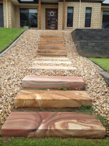 Diamond Sawn Sandstone Steps Wholesale Pebble Range